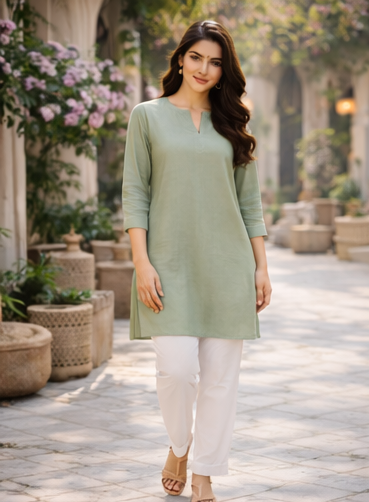 Olive Mist Kurta