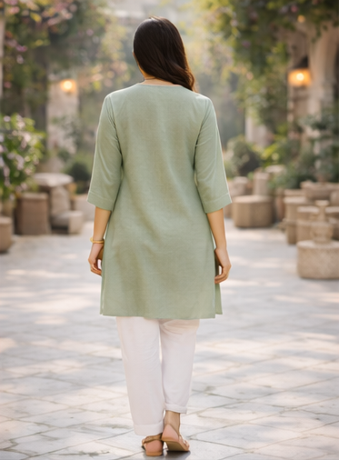 Olive Mist Kurta